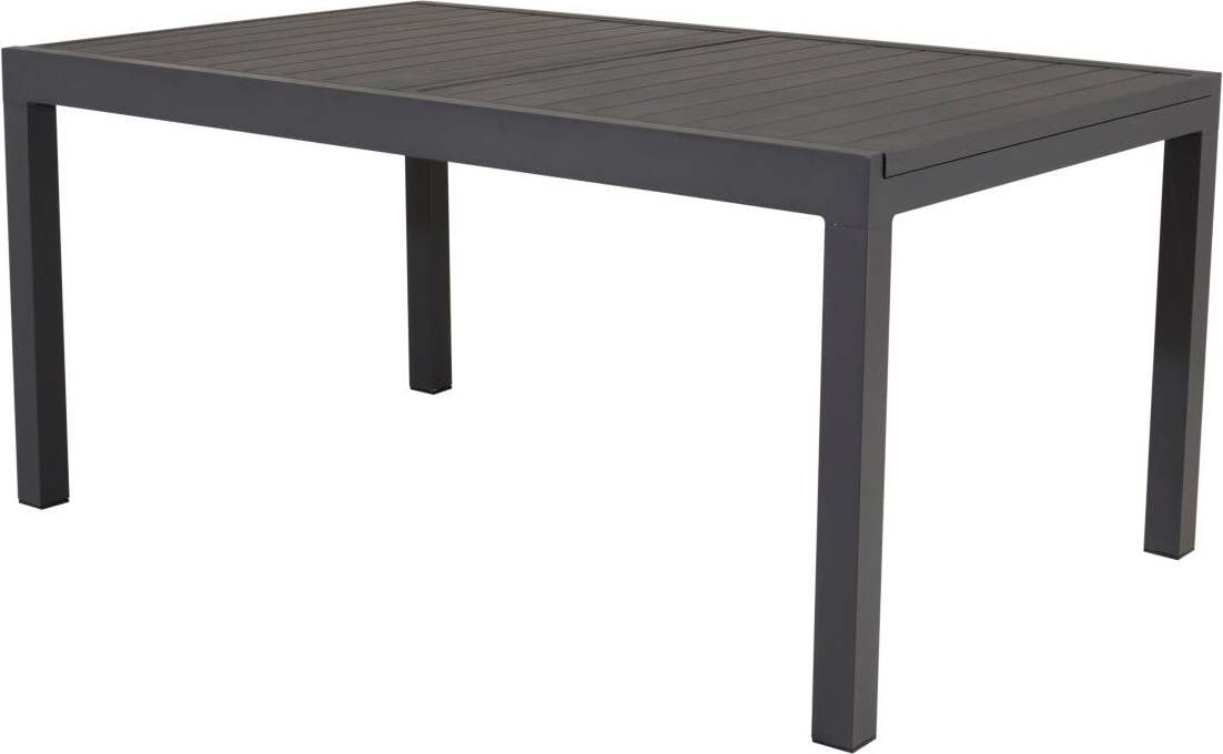 FURNLUX Esstisch Für Den Aussenbereich Marbella Schwarz 100cm / Hauptfarbe: Schwarz / Abmessungen: 100 x 160 x 75 cm