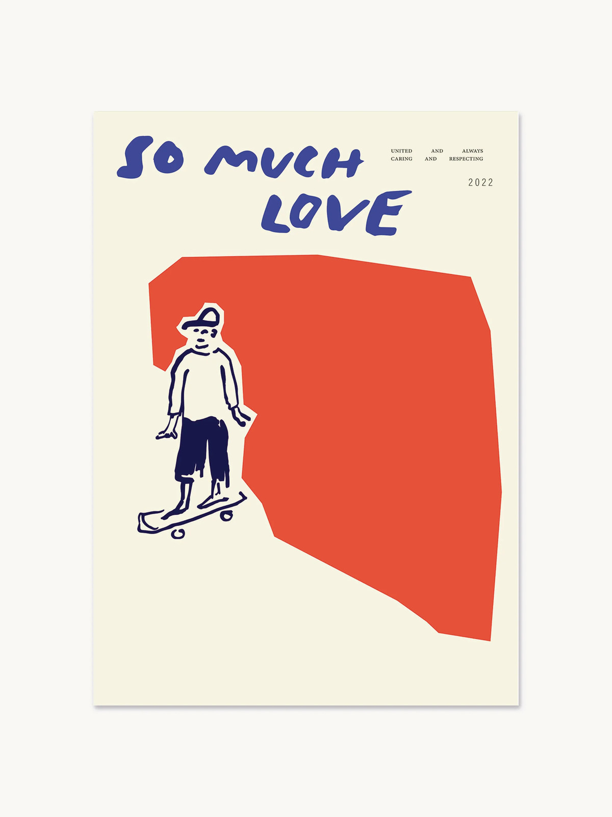 Paper Collective Poster So Much Love Skateboard Typography
