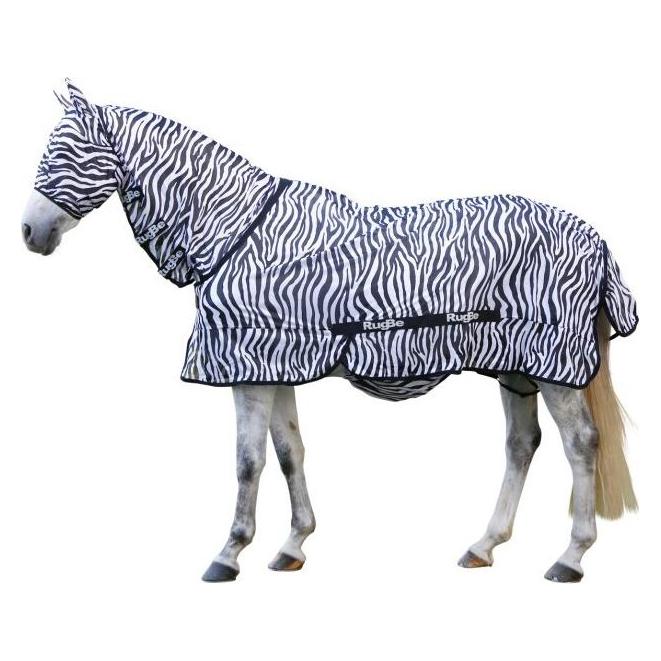 Kerbl Zebra Fliegen- und Ekzemerdecke m Halsteil (145 cm) (326124)