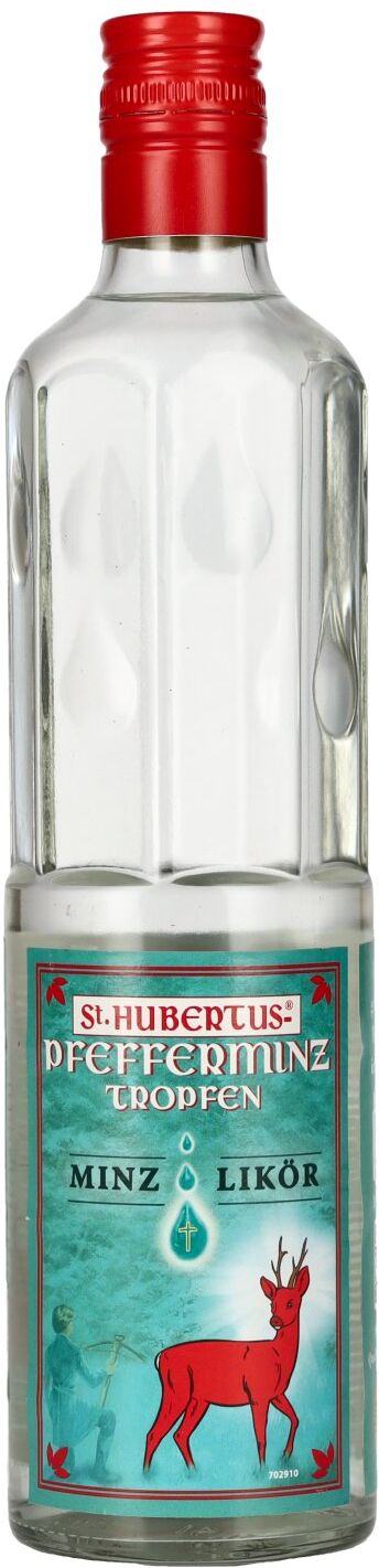 St. Hubertus Likör St. Hubertus PFEFFERMINZ Tropfen Minz-Likör 18% Vol. 0,5l