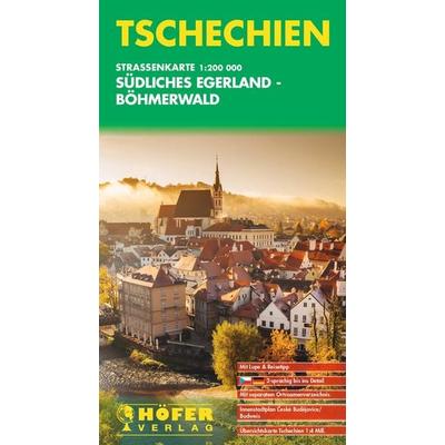 Höfer Straßenkarte CS 004 Tschechien - Südliches Egerland, Böhmerwald 1:200.000, Sonstige von , KOMPASS Freytag & Berndt, 978-3-931103-83-5