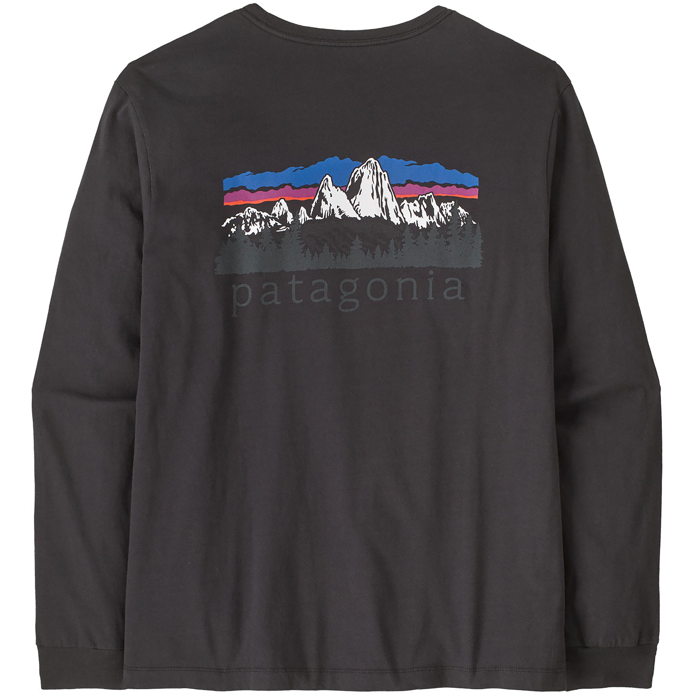 Patagonia Fitz Roy Foothills Herren Longsleeves schwarz Größe S Lifestyle Hautfreundlich