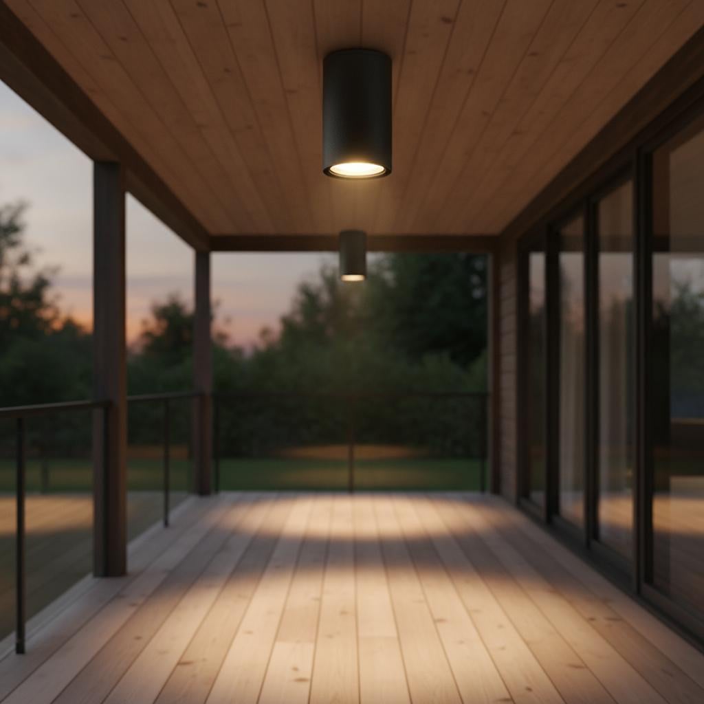 Lyora Ceci LED buitenplafondspot zwart IP65