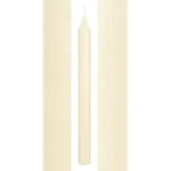Marble Leuchterkerzen durchgefärbt Elfenbein 250 x 22 mm, 20er Set