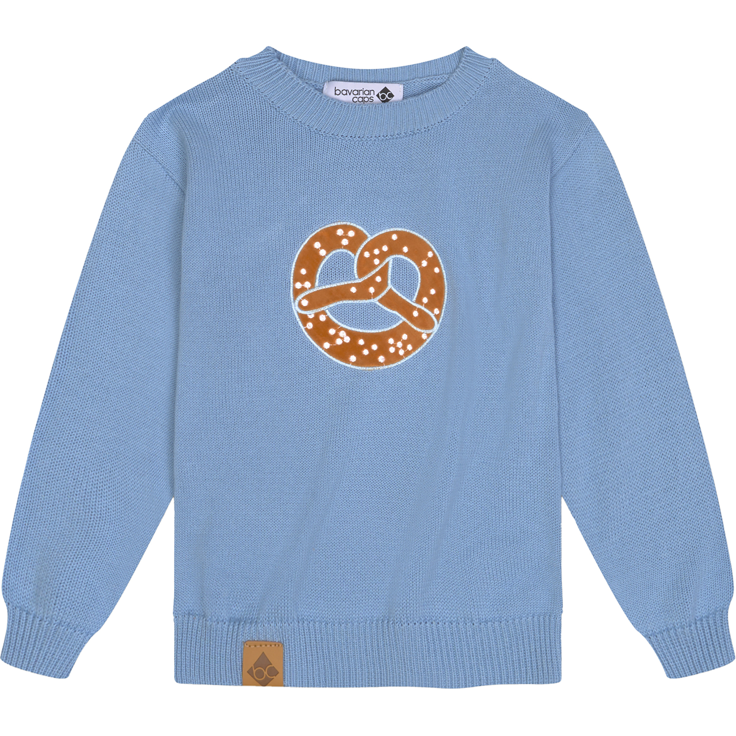 Bavarian Caps Breze Strick Kinder Pullover blau Größe 122 Lifestyle Elastisch