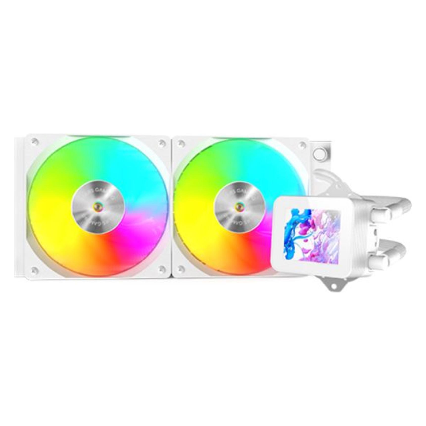 Mars Gaming Kit Watercooling Aio Ml-Vision RGB - 240mm (Blanc) (MLVISION240W)