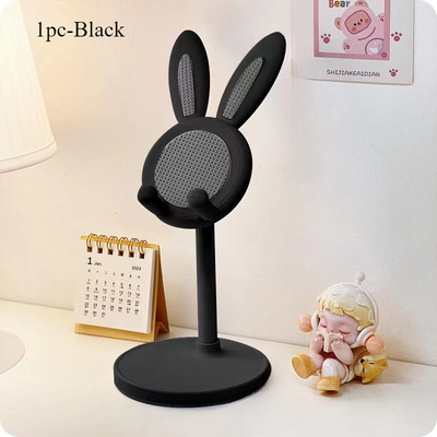 Discount Dollar Deals Rabbit Phone Stand, Desktop Adjustable Phone Grip, Cute Phone Stand Accessories black