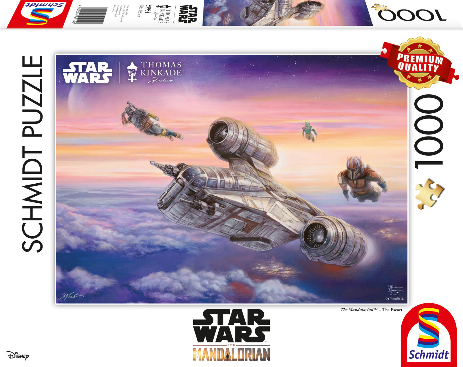 Schmidt Spiele Thomas Kinkade Studios Star Wars The Mandalorian De Escorte Puzzel