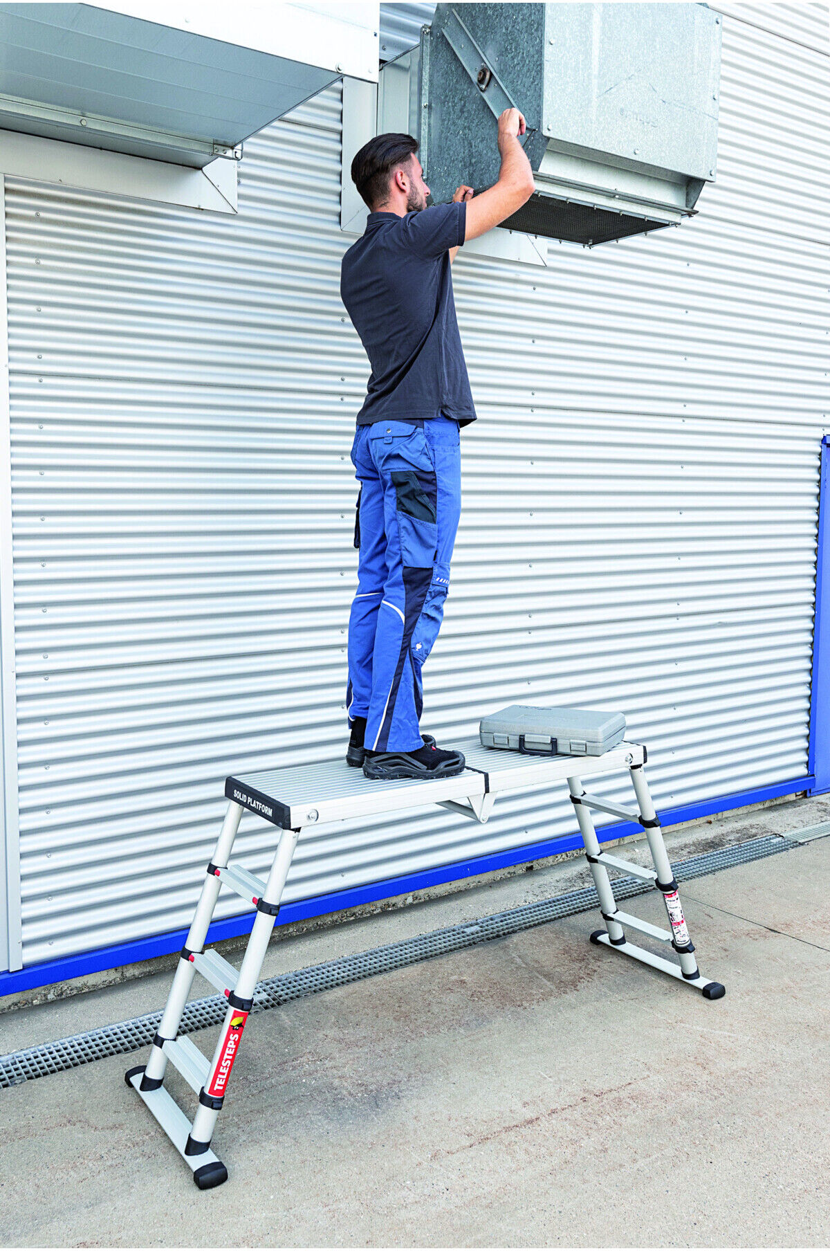 MUNK Günzburger Steigtechnik Teleskop-Arbeitsplattform Solid Line (115480)