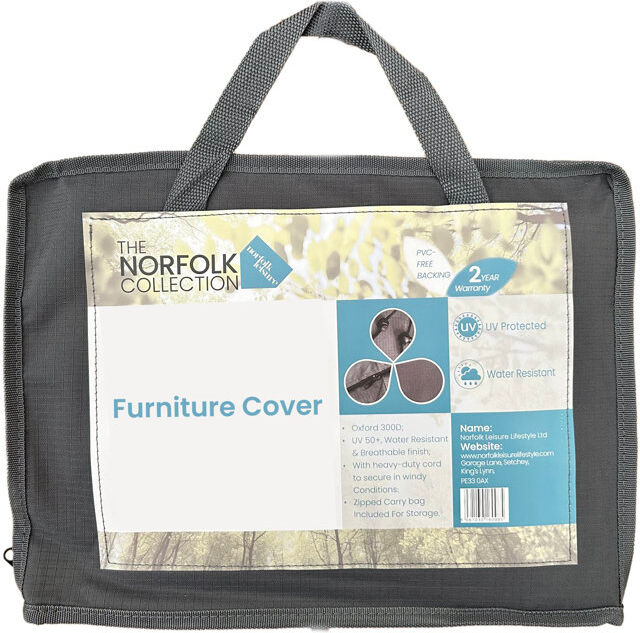 Leisure Norfolk Collection Covers cm W Outdoor Conversation Set Cover Gray 75cm H x 215cm W x 215cm D