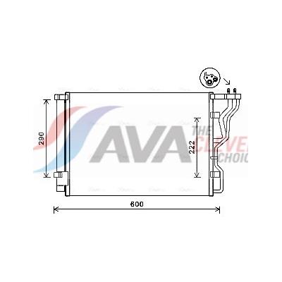 AVA CLEVER CHOICE Kondensator, Klimaanlage HY5299D für HYUNDAI