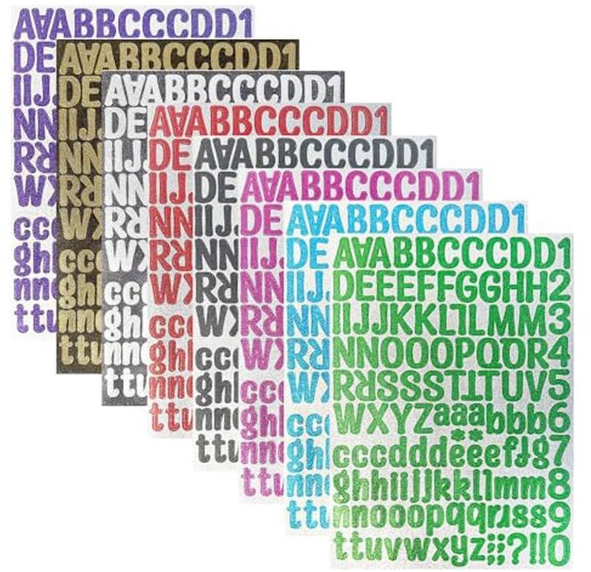 Zelfklevende Vinyl Letterstickers voor Creatieve Wanddecoratie