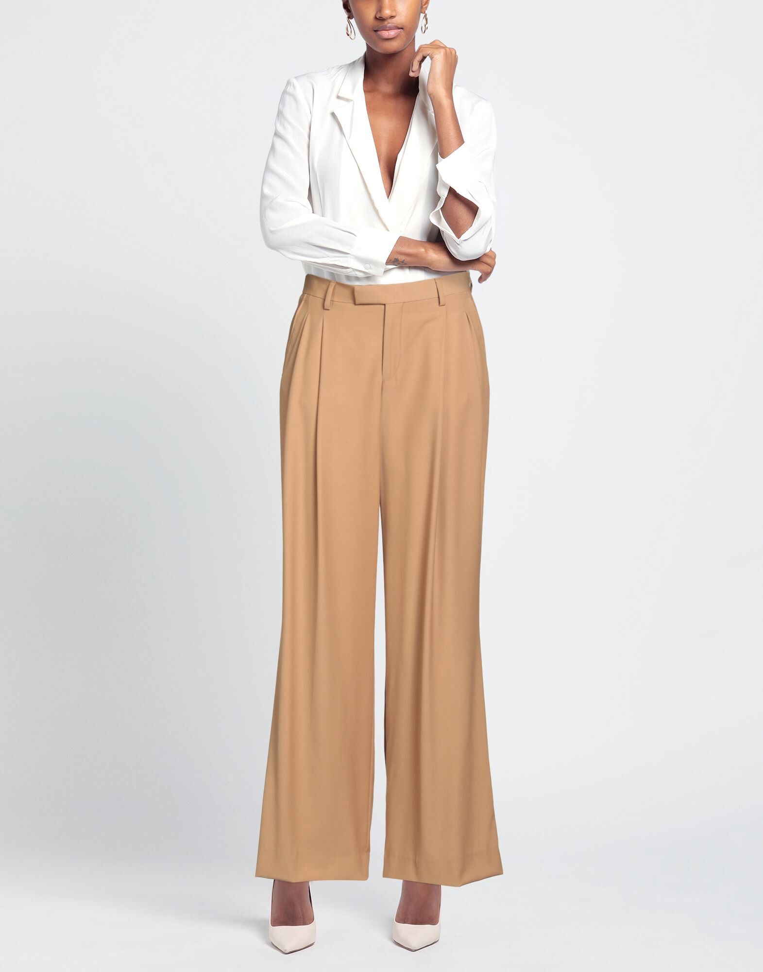 Lee Pantalones Mujer Camel 36 Mujer