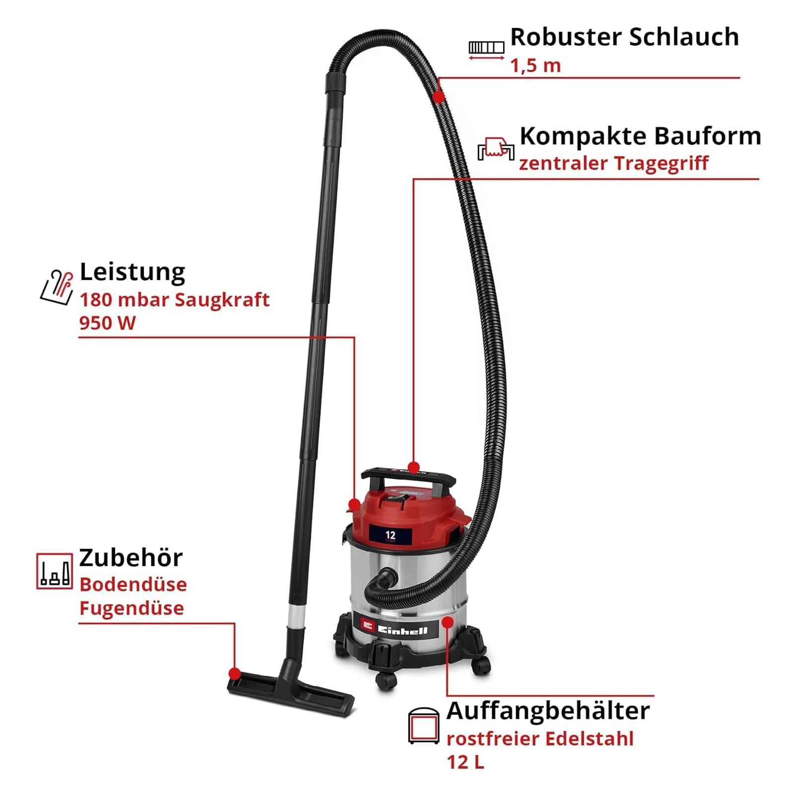 Einhell TC-VC 1240 S (Nass-Trockensauger) (2347400)