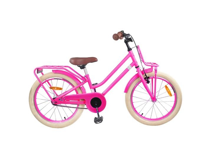 vidaXL Kinderfahrrad 20 Zoll für 6-11 Jahre alt Dunkelrosa
