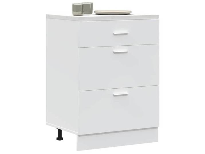 MEUBLE DE CUISINE - Meuble bas de cuisine  Lyon  en - Bois d'ingénierie blanc FR837