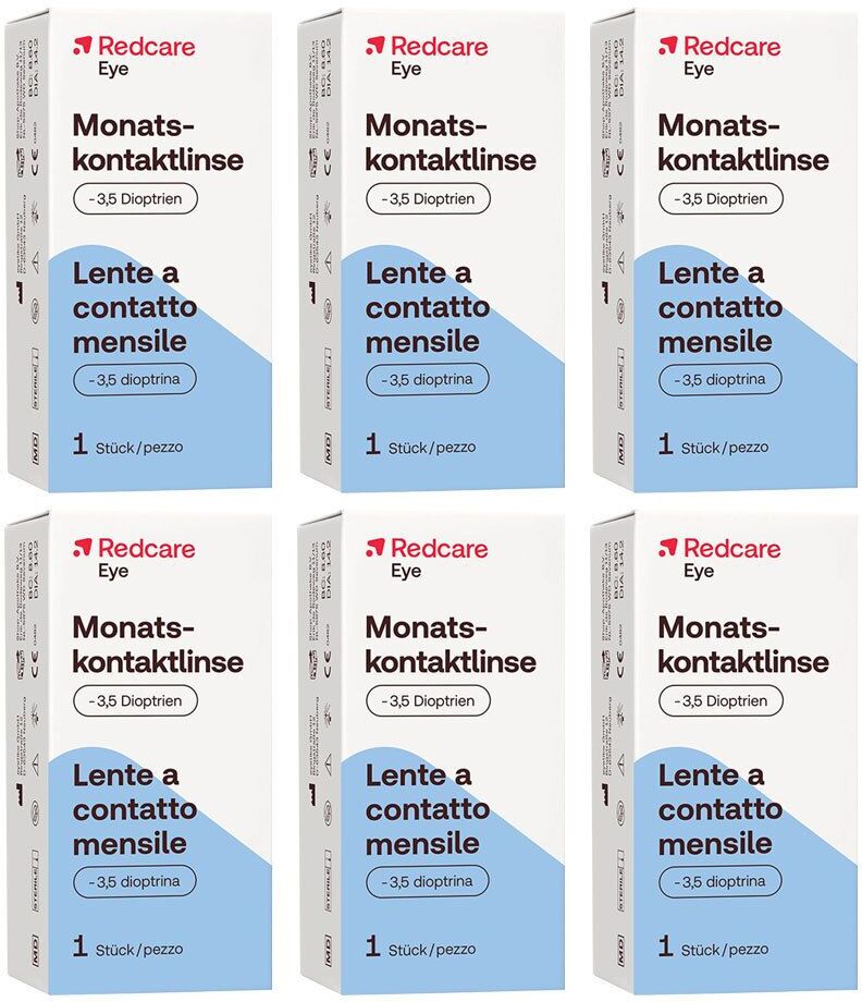 Redcare von Shop Apotheke Redcare Monatslinse -3,5 5er-Pack 6x1 St Kontaktlinsen