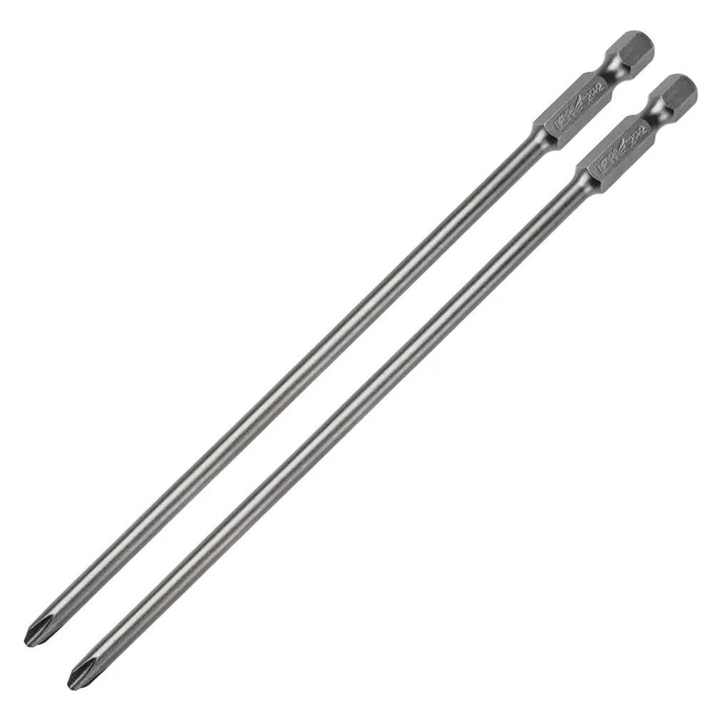 Dedra Schraubenzieher-Bits, Bits DED71581 Phillips PH2x155mm, 2-teilige Blister (Kreuz Phillips PH) (DED71581)