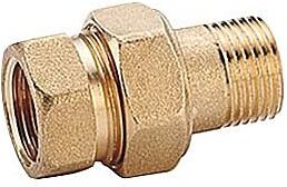 Opal R18 Radiatorverschraubung R18Y004 Messing, 3/4", IG/AG, Durchgang