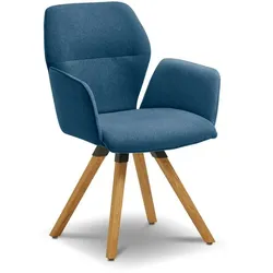 Stuhl Merlot Stoff Blau Blue