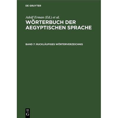 Ruckläufiges Wörterverzeichnis, Gebundene Ausgabe von , De Gruyter, 978-3-11-261851-6