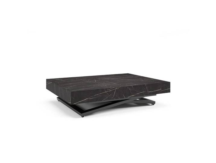 Furnlux Couchtisch Sanna U Schwarz 80x200x80 cm, 80x80x200 cm, Wohnzimmer, Wohnzimmertische, Couchtische