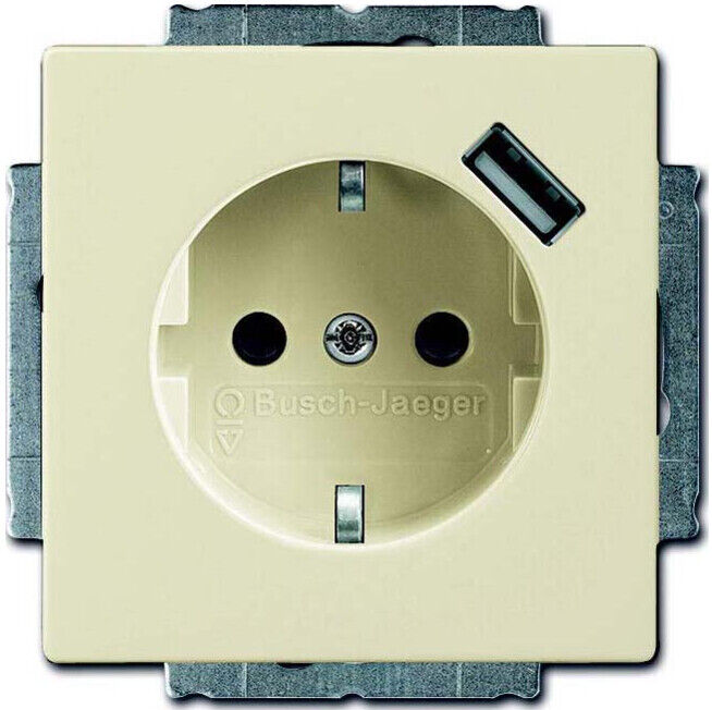 Busch-Jaeger Prise Schuko/USB ivoire 20 EUCBUSB-82 (2CKA002011A6159)