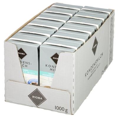 RIOBA Kondensmilch 4 % Fett 12 x 1 kg (12 kg)