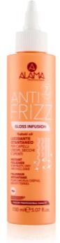 Alama Professional Anti Frizz Gloss Infusion sérum sem enxaguar para cabelo brilhante e macio 150 ml. Anti Frizz Gloss Infusion