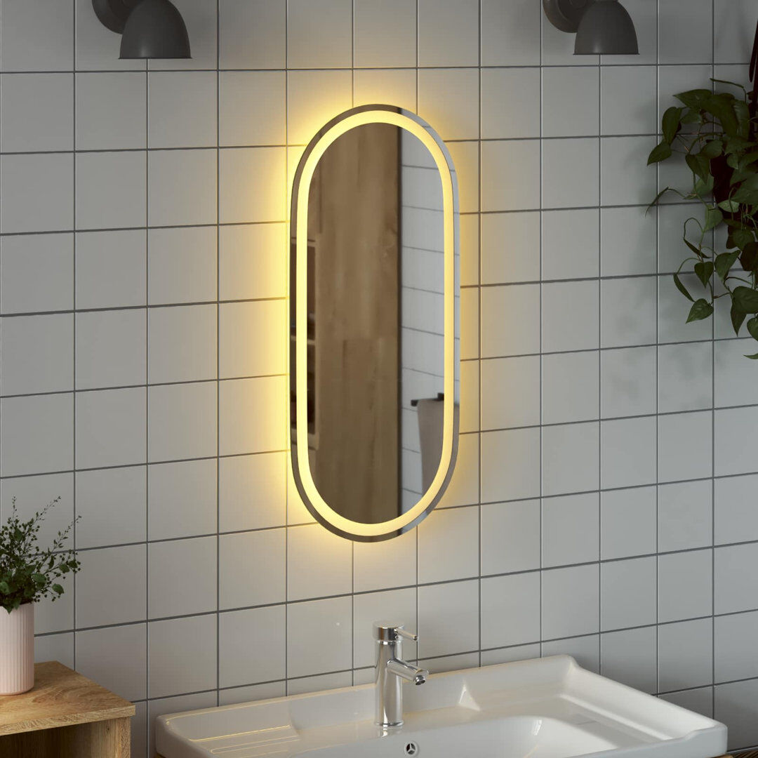Brayden Studio Rectangle Mirror Transparent 80cm H x 35cm W