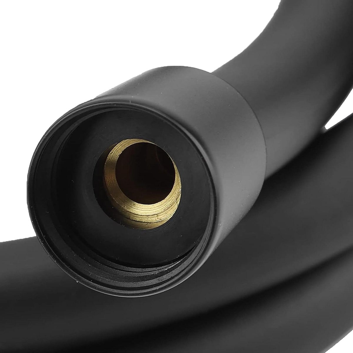 Dailygoods Douchekopslang zwart, 1,5 m, PVC, anti-kink en anti-twist