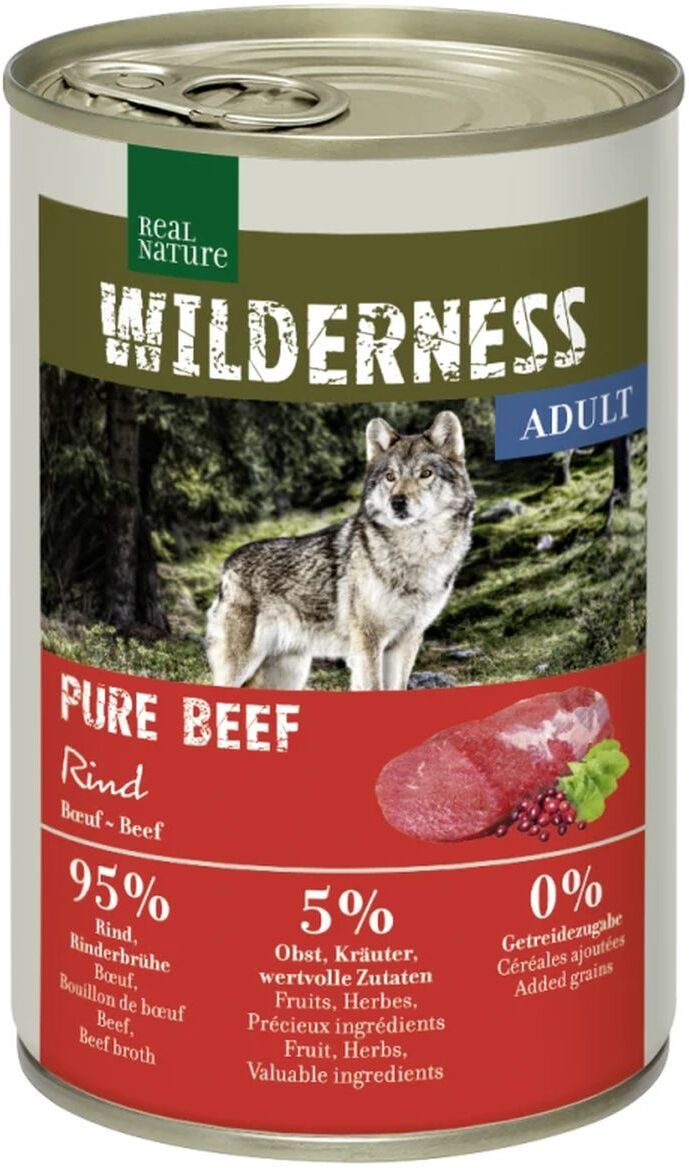 Real Nature Wilderness Dog Lattina 400G MANZO