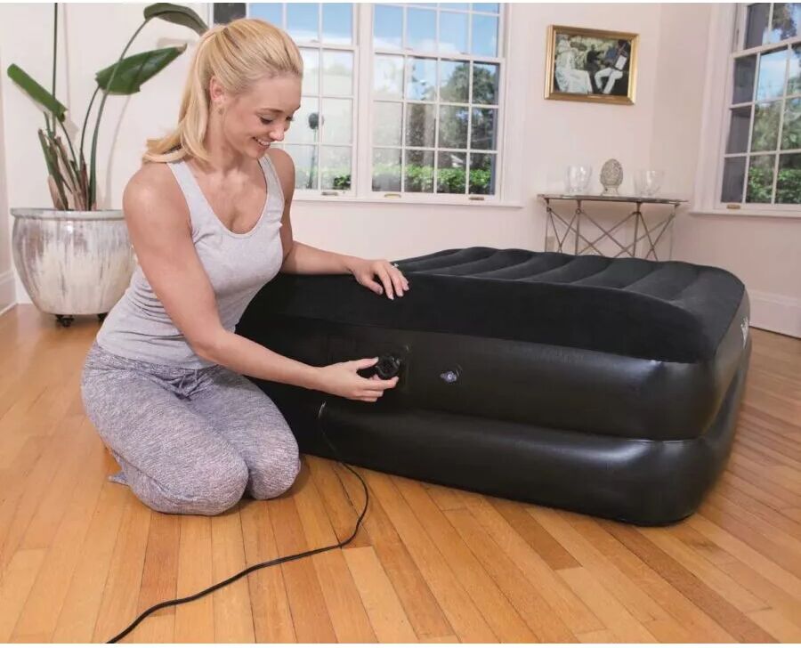 Bestway AIRBED MATRIMONIALE TRITECH FLOCCATO 203X152X46CM