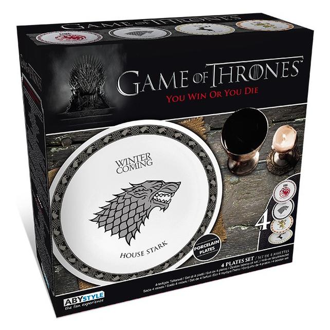 Abystyle GAME OF THRONES - Set of 4 Plates - Houses (4x, 21 cm) (GW1810)