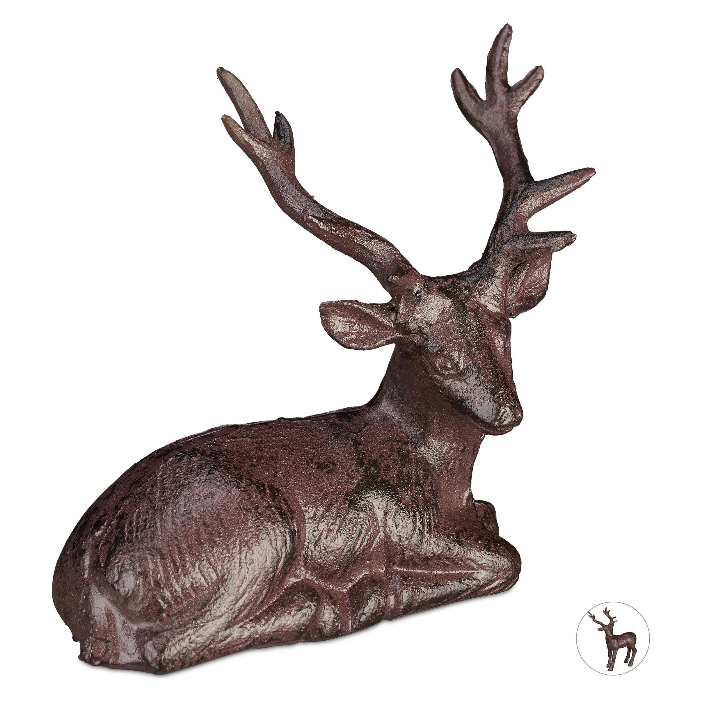 Relaxdays Hirsch Figur (4052025930172)