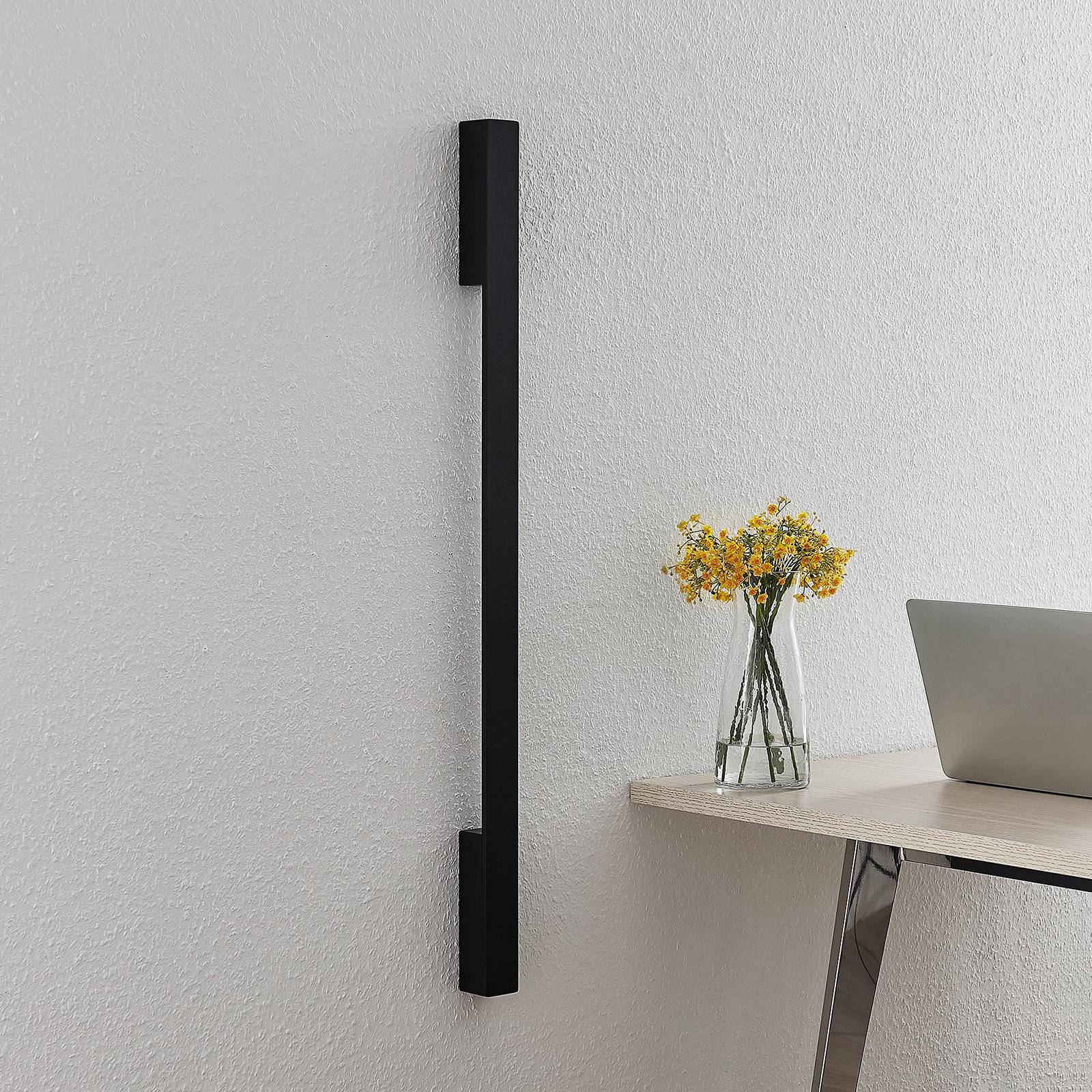 LED Wall Light Ivano Arcchio, Black, Hallway, Aluminium, Modern, Wall Light