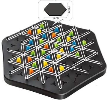 Inspired Finds Chain Triangle Chess Splendor Duel Triangle Strategy Board Game For Kids And Adults 2 To 4 Players 8.27x7.48in