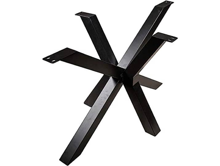 SAM Spider-Tischgestell, Roheisen schwarz lackiert Metallgestell für Holztische, Gestell mit vielseitiger Verwendbarkeit