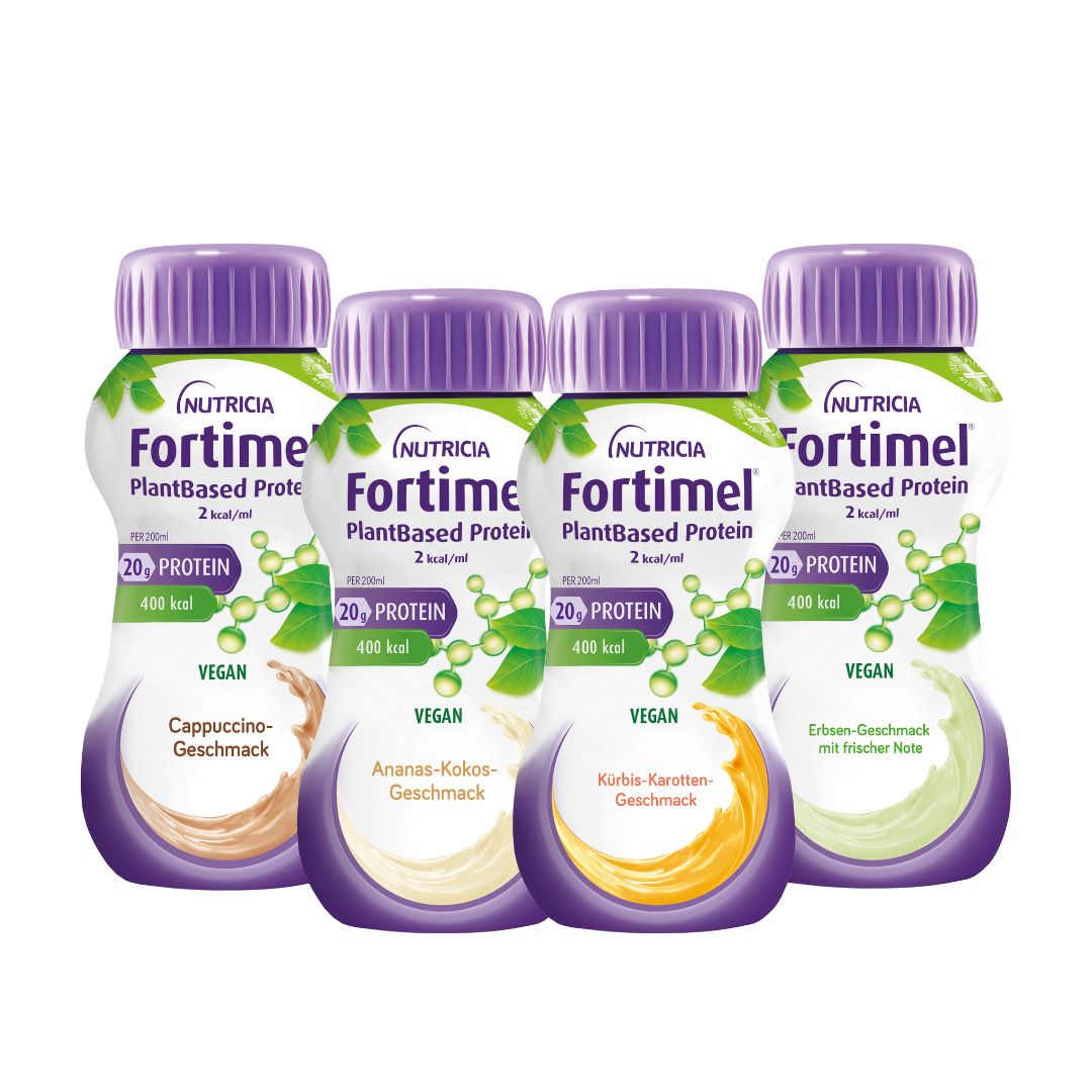 Fortimel PlantBased Protein 2 kcal Mischkarton 8x4x200 ml Flüssigkeit
