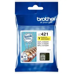 Brother Tintenpatrone LC-421Y gelb für DCP-J1050DW, -J1140DW, MFC-J1010DW