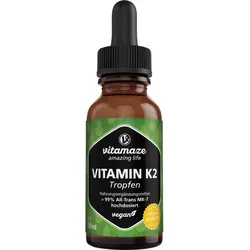 Vitamin K2 Mk7 Hochdosiert Tropfen Vegan 50 ML