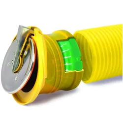 airfit Rohrendklappe DN 110für Drainage-Rohre, gelb