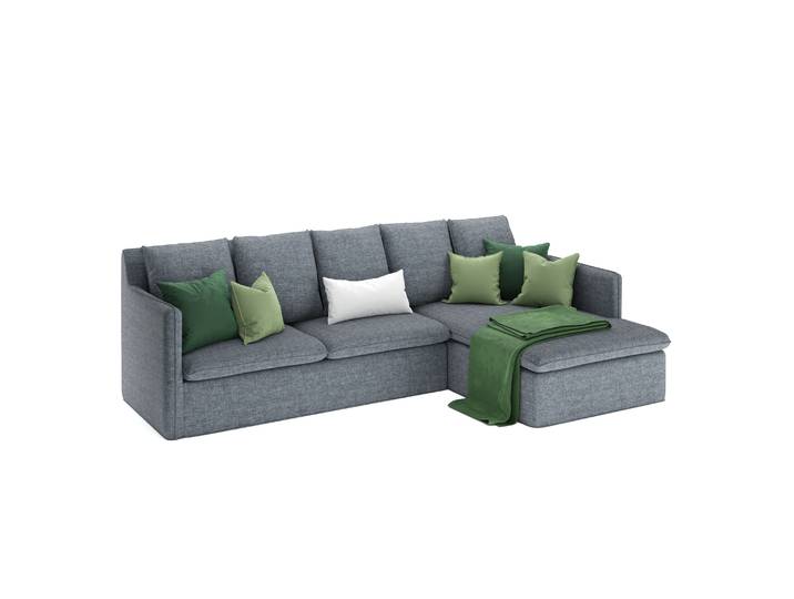 Ecksofa DINA rechts anthrazit