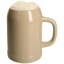 Grenzauer-Bierkrug Humpen 1 Stk. 0,5 Liter mit Eichstrich Steinkrug