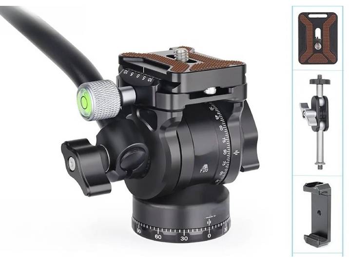Caméra professionnelle F10 hydraulique PTZ sans miroir, appareil photo reflex numérique, caméra de photographie, panoramique bidimensionnelle pour la observation des oiseaux en direct
