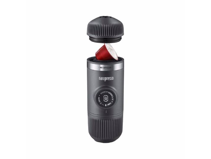 Wacaco Nanopresso + NS-Adapter grau Tragbare Espressomaschine – Kapselmaschine Divers