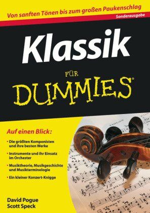 David Pogue - Klassik für Dummies (Fur Dummies) - Preis vom 04.10.2026 03:51:26 h