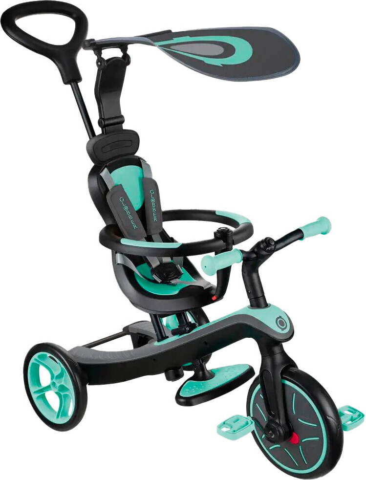 Globber Trike Explorer kinderfiets met voorwielaandrijving, mintgroen