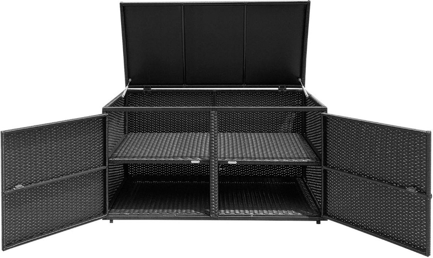SureDeal Rotan Terrasbox Dressoir Bruin B/D/H: 115 x 60 x 65 cm