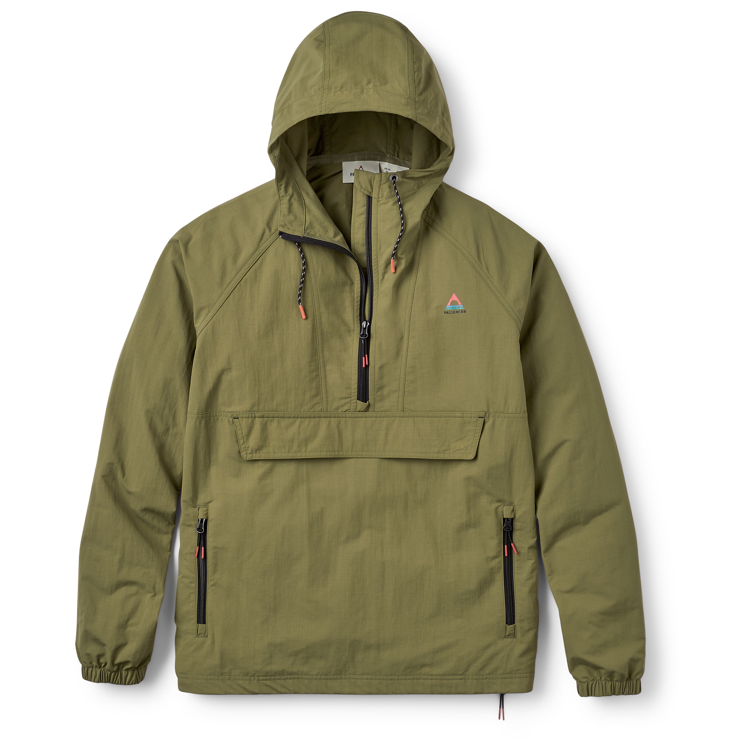 Passenger Seek Out Water Resistant Anorak Herren Softshelljacke oliv Größe M Lifestyle Klein verpackbar